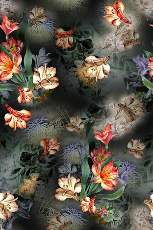 纸印花印花花型图片