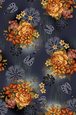 纸印花印花花型图片