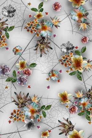 花卉印花花型图片