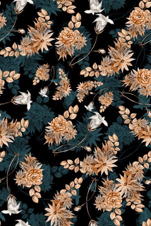 简约印花花型图片