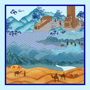 中国风印花花型图片