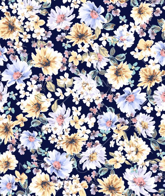 小碎花印花花型图片