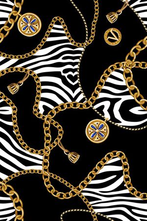 线条印花花型图片