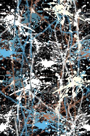 抽象男装印花花型图片