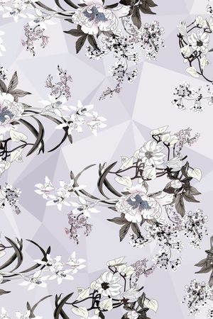 定位花印花花型图片