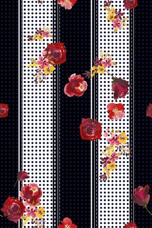 几何印花花型图片