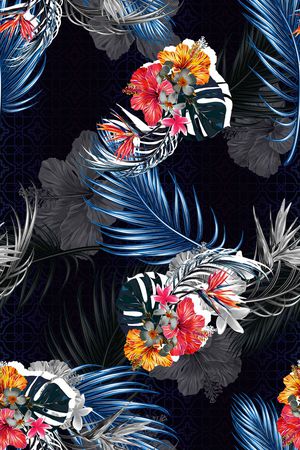 COACH印花花型图片