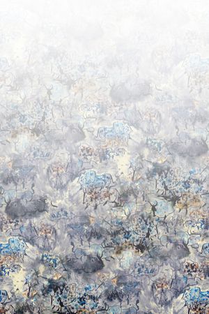 水墨风印花花型图片