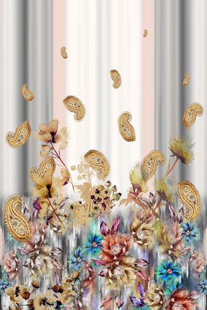 数码花型印花花型图片