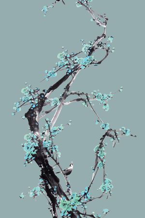 花鸟印花花型图片