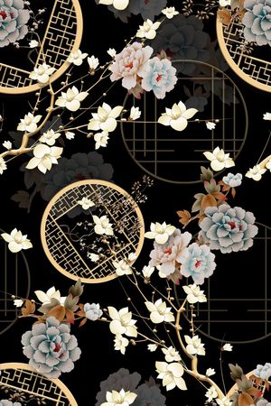 花卉印花花型图片