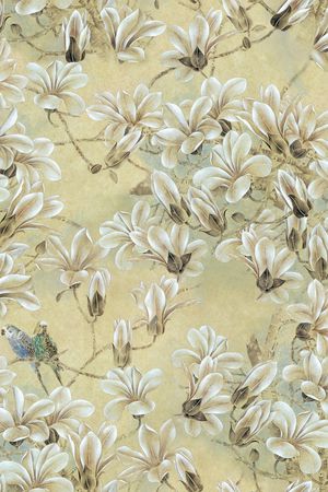 花鸟印花花型图片