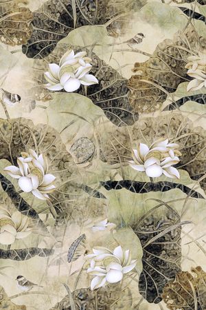 花鸟印花花型图片
