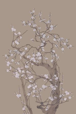 绿植树叶印花花型图片