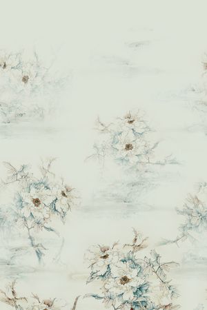 绿植树叶印花花型图片
