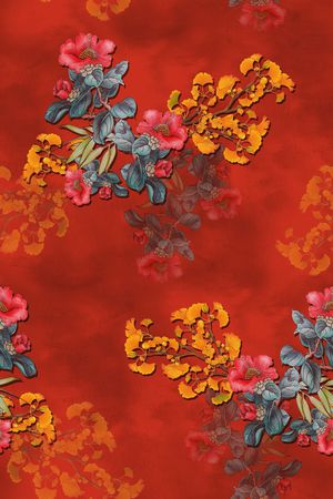 香云纱印花花型图片