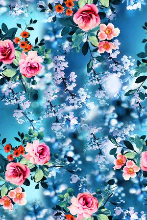 花卉印花花型图片