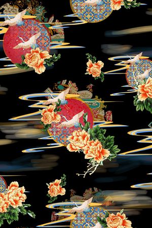 数码花型印花花型图片