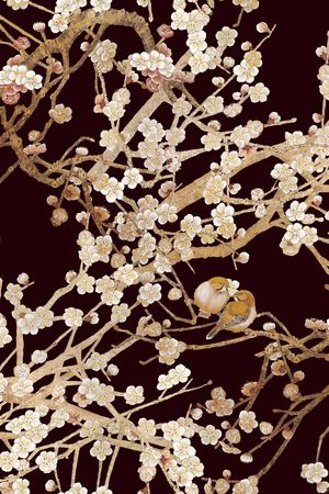 花鸟印花花型图片
