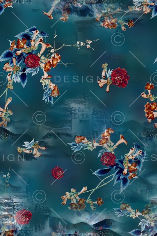 香云纱印花花型图片