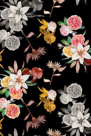 花卉印花花型图片