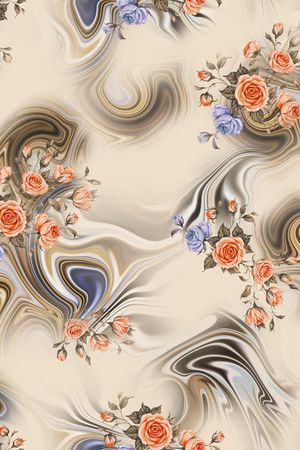 肌理印花花型图片