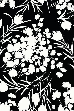 绿植树叶印花花型图片