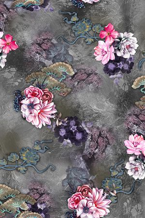 香云纱印花花型图片