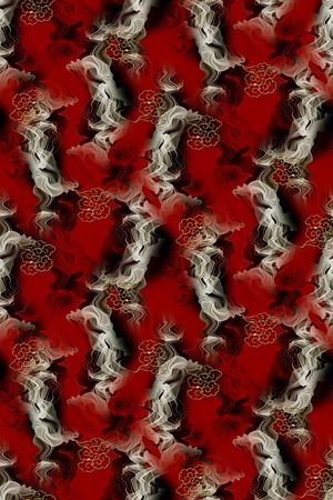 香云纱印花花型图片