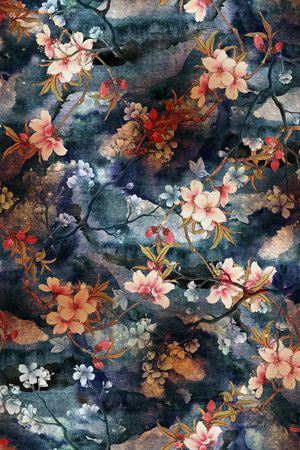 香云纱印花花型图片
