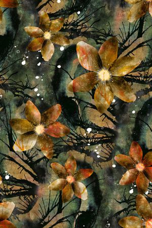 香云纱印花花型图片