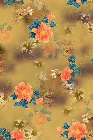 香云纱印花花型图片