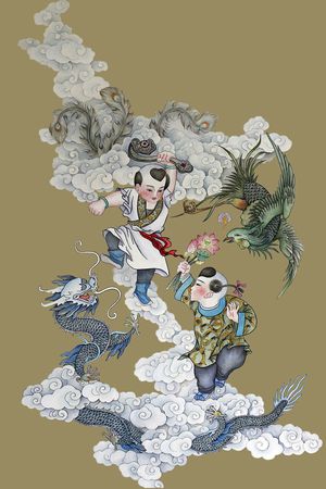 定位花印花花型图片