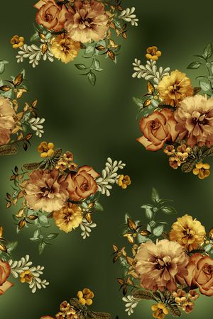 纸印花印花花型图片