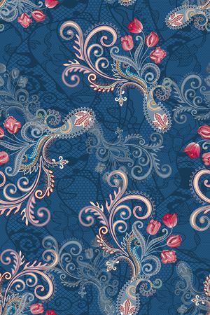 纸印花印花花型图片