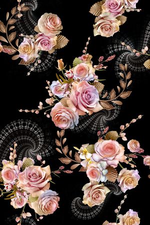 纸印花印花花型图片