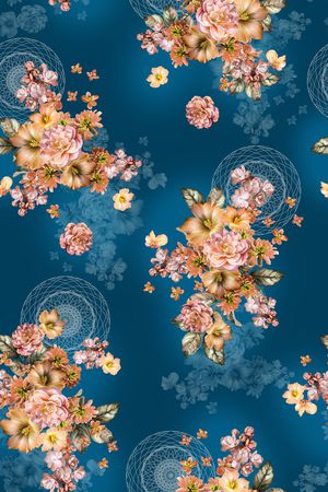 纸印花印花花型图片