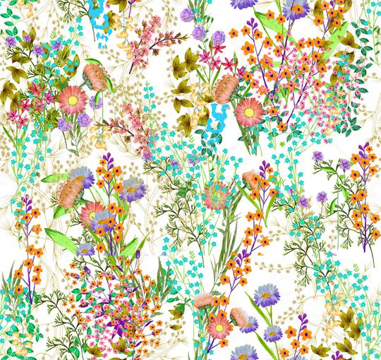复古印花花型图片