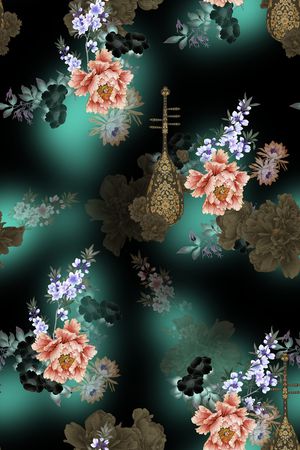 花卉印花花型图片