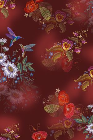 花卉印花花型图片