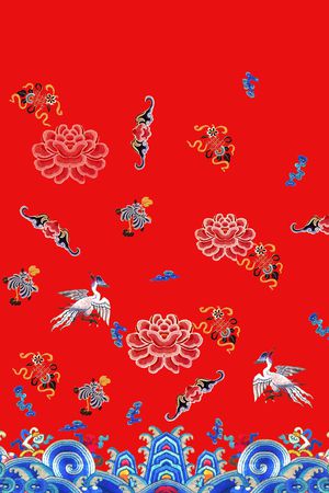 定位花印花花型图片
