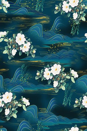 花卉印花花型图片