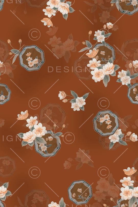 香云纱印花花型图片