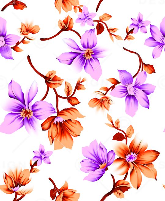 几何印花花型图片