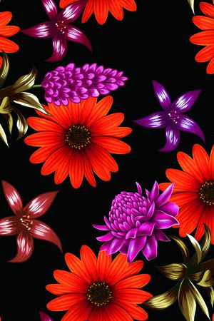 炫彩印花花型图片