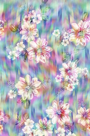 花卉印花花型图片