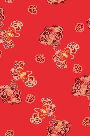 香云纱印花花型图片