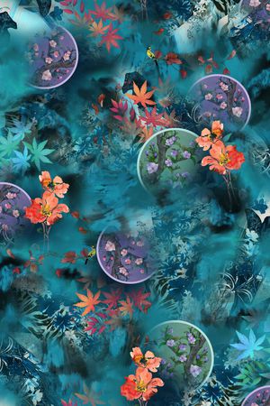 香云纱印花花型图片