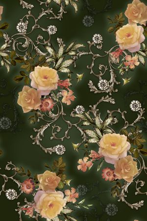 纸印花印花花型图片