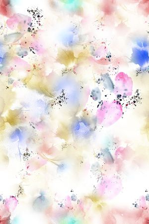 水彩印花花型图片